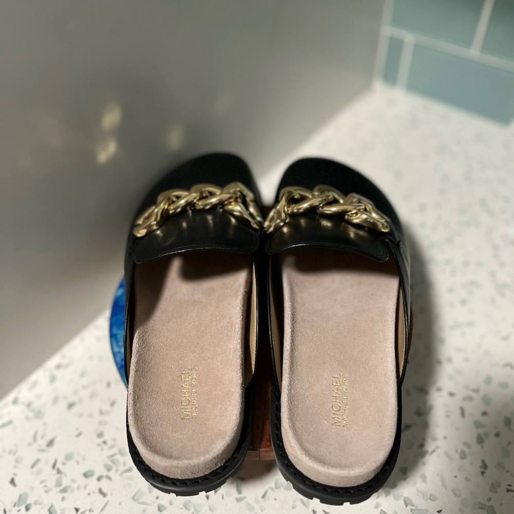 NEW Michael Kors Slide Slip on “Mushroom” shoes. Size 9 Women - Picture 6 of 7